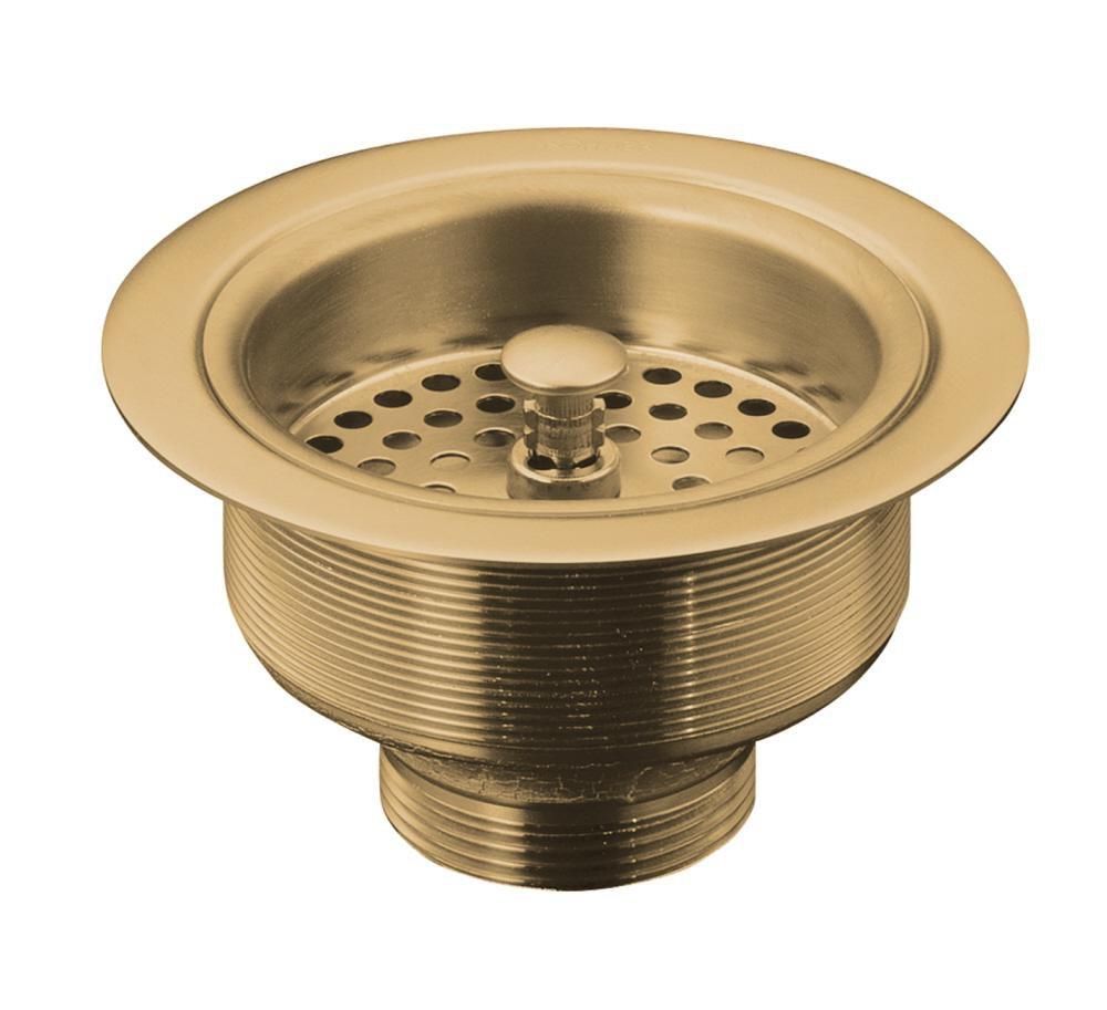 KOHLER Vibrant&reg; Brushed Bronze Manual Sink Strainer 