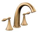 Two Handle Roman Tub Faucet in Vibrant Brushed Bronze