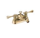 2-Hole Bidet Faucet with Double Traditional Lever Handle in Vibrant Brushed Bronze