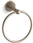 Round Closed Towel Ring in Vibrant Brushed Bronze
