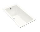 66 x 36 in. Drop-In Bathtub with Reversible Drain in White