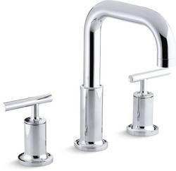 Two Handle Roman Tub Faucet in Polished Chrome (Trim Only)