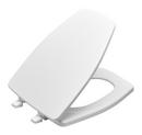 Elongated Closed Front Toilet Seat with Cover in White