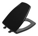 Elongated Closed Front Toilet Seat with Cover in Black