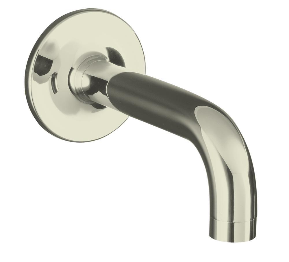 KOHLER Vibrant&reg; Polished Nickel 4 x 4 in. Wall Mount Non-Diverter Bath Spout 