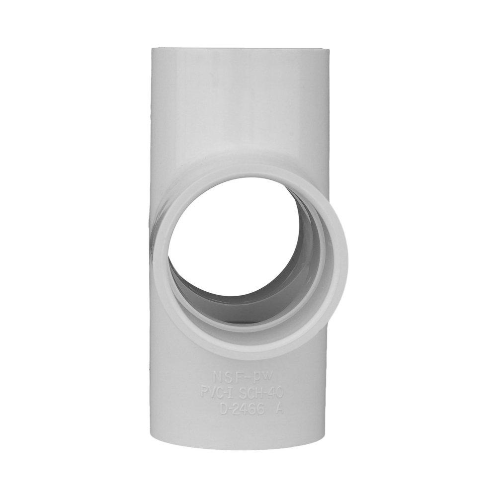 White PVC Schedule 40 Cross Tee 
