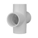 White PVC Schedule 40 Cross Tee 