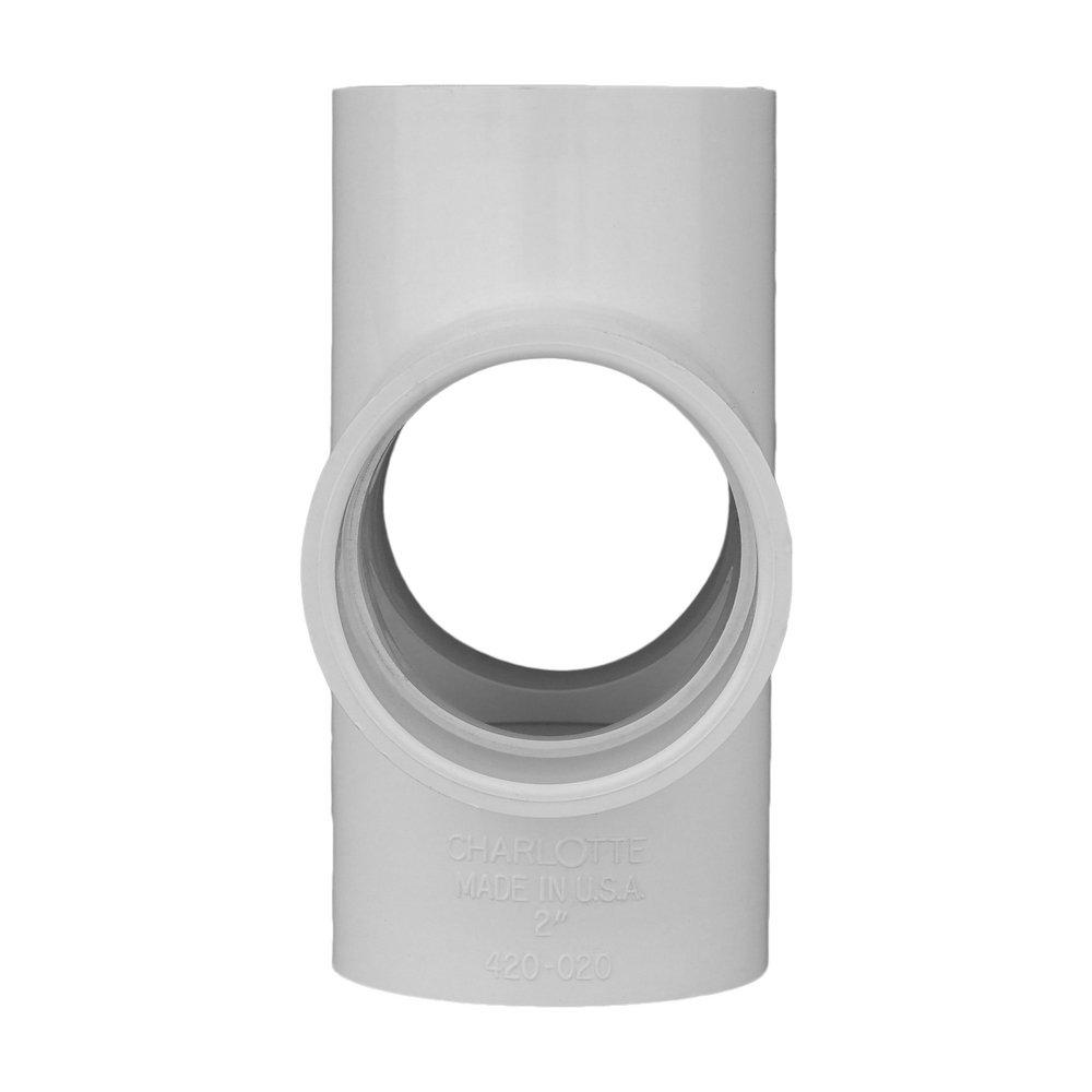 White PVC Schedule 40 Cross Tee 