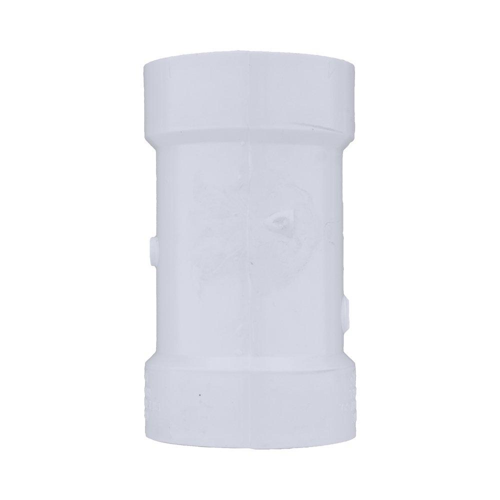 White PVC DWV Cleanout Tee (Without Plug) 