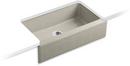 4-Hole Single Bowl Cast Iron Undercounter Kitchen Sink  Sandbar