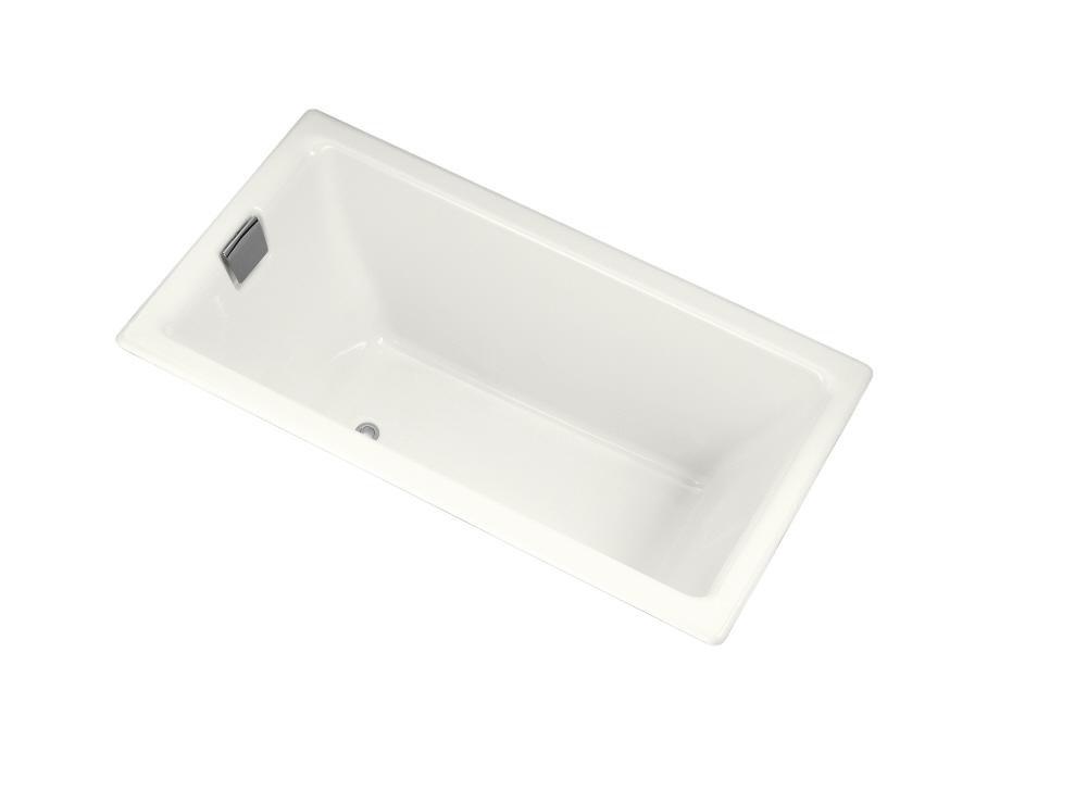 KOHLER White 66 x 36 in. Drop-In Bathtub with Reversible Drain 