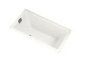 KOHLER White 66 x 36 in. Drop-In Bathtub with Reversible Drain 