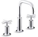 KOHLER Polished Chrome Two Handle Widespread Bathroom Sink Faucet 