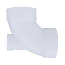 White PVC DWV 90&deg; Elbow with 1-1/2 