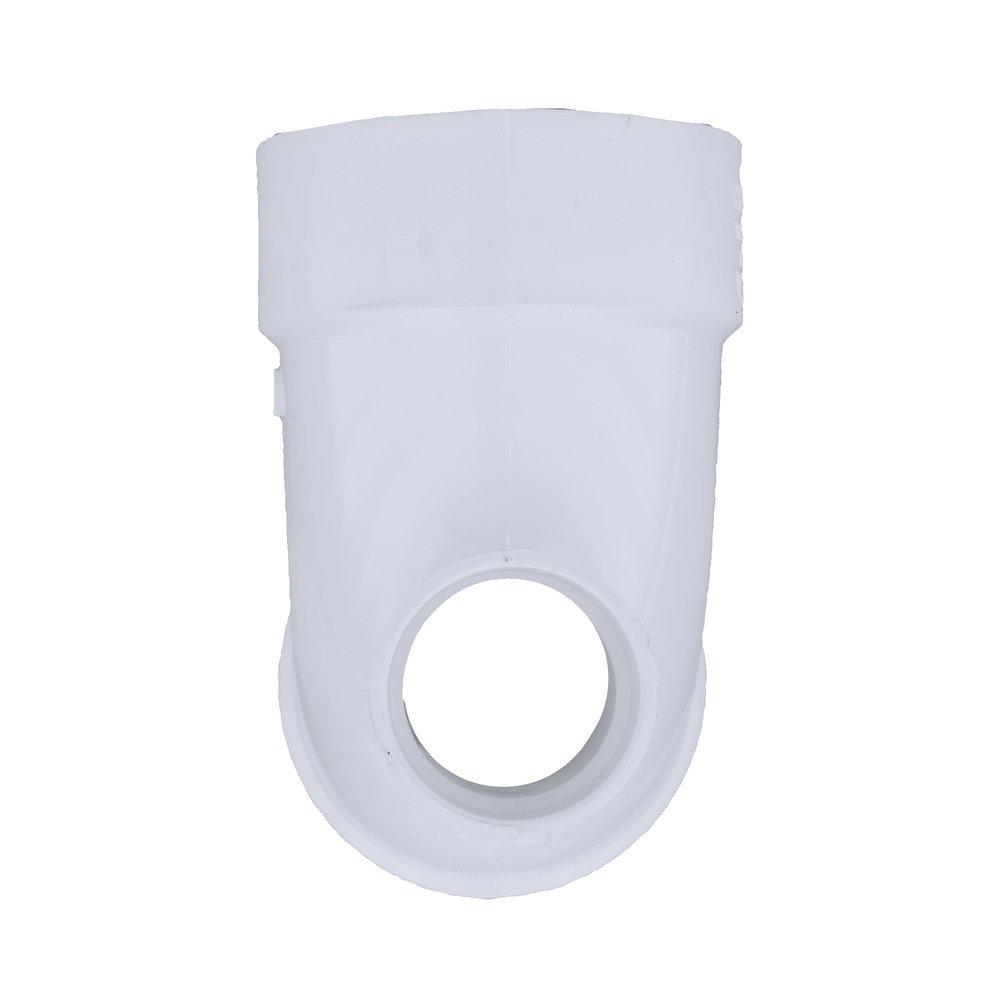 White PVC DWV 90&deg; Elbow with 1-1/2 