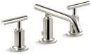 KOHLER Vibrant&reg; Polished Nickel Two Handle Bathroom Sink Faucet 