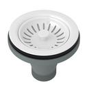 Basket Strainer (Less Pop-Up) in White