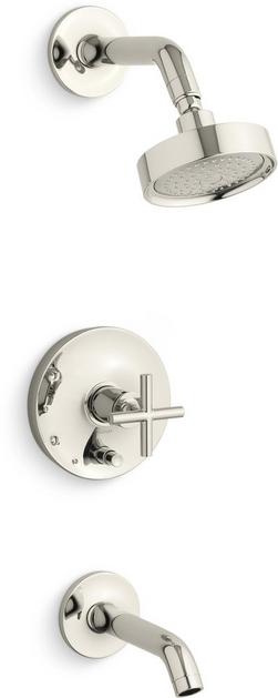 One Handle Single Function Bathtub & Shower Faucet in Vibrant® Polished Nickel (Trim Only)