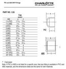 Black ABS DWV Flush Bushing 