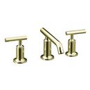 Two Handle Bathroom Sink Faucet in Vibrant French Gold