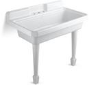 3-Hole Utility Sink in White