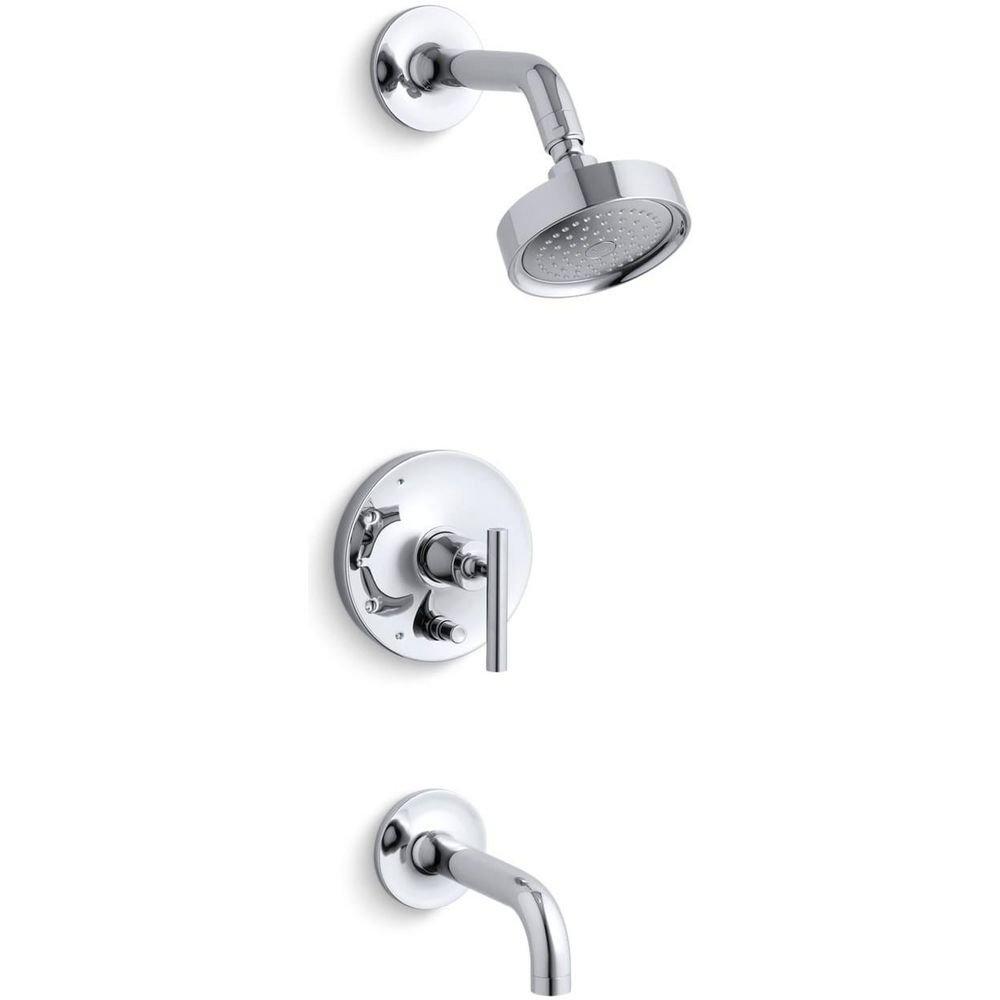 KOHLER Polished Chrome Single Handle Single Function Bathtub & Shower Faucet (Trim Only) 