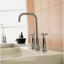 KOHLER Polished Chrome 3-Hole Widespread Bathroom Sink Faucet with Double Lever Handle and 8-3/4 in. Spout Height 