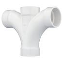 White PVC DWV Double Fixture Fitting 