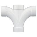 White PVC DWV Double Fixture Fitting 