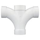White PVC DWV Double Fixture Fitting 
