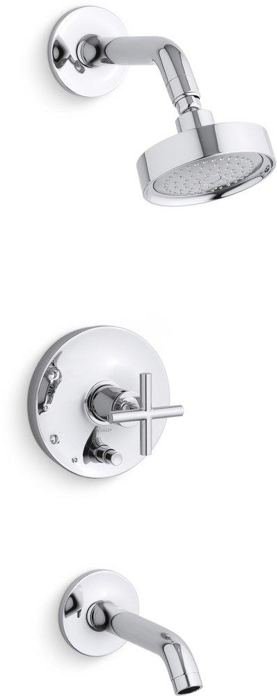 KOHLER Polished Chrome Single Handle Single Function Bathtub & Shower Faucet (Trim Only) 