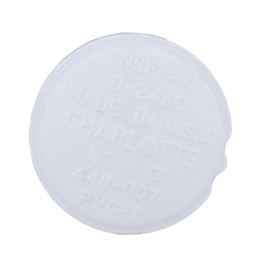 White PVC Schedule 40 FPT Cap 