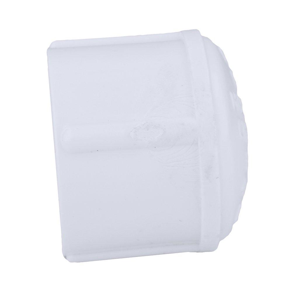 White PVC Schedule 40 FPT Cap 