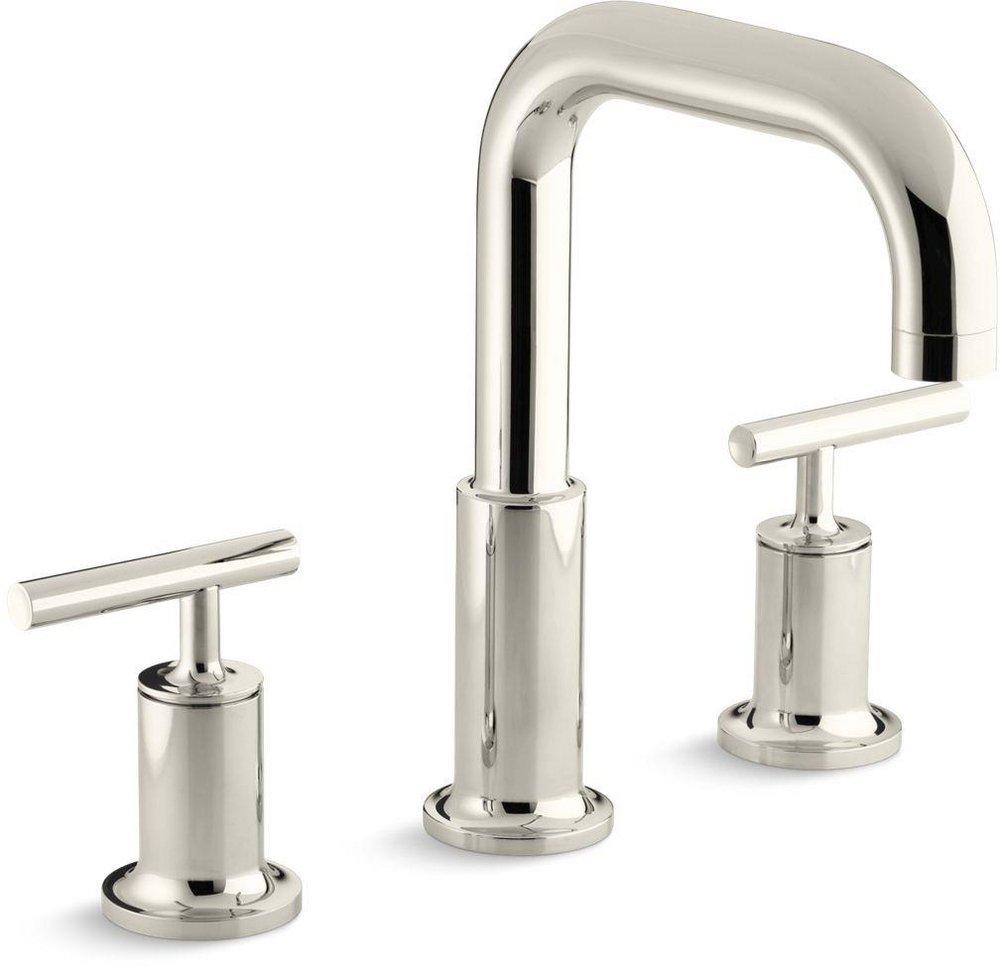 KOHLER Vibrant&reg; Polished Nickel Two Handle Roman Tub Faucet Trim Only 