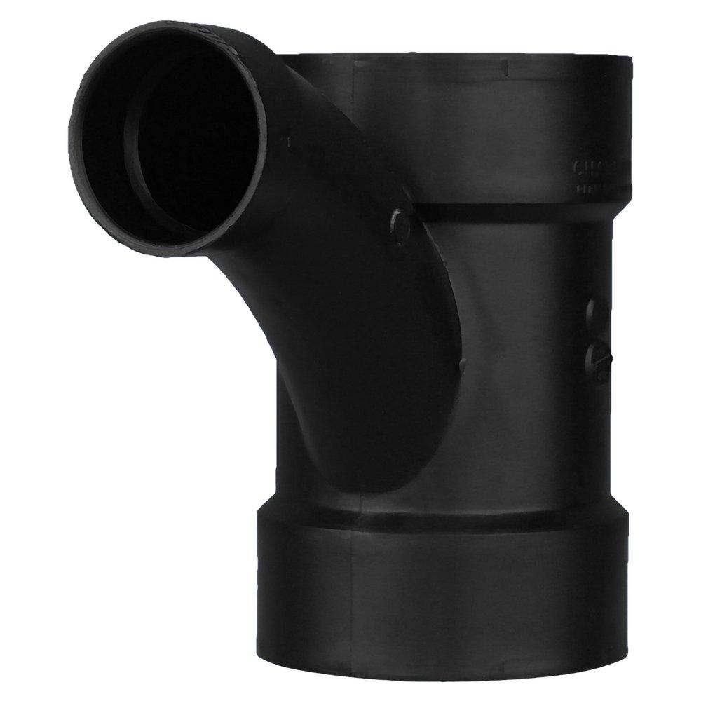 Black ABS DWV Combination Wye 