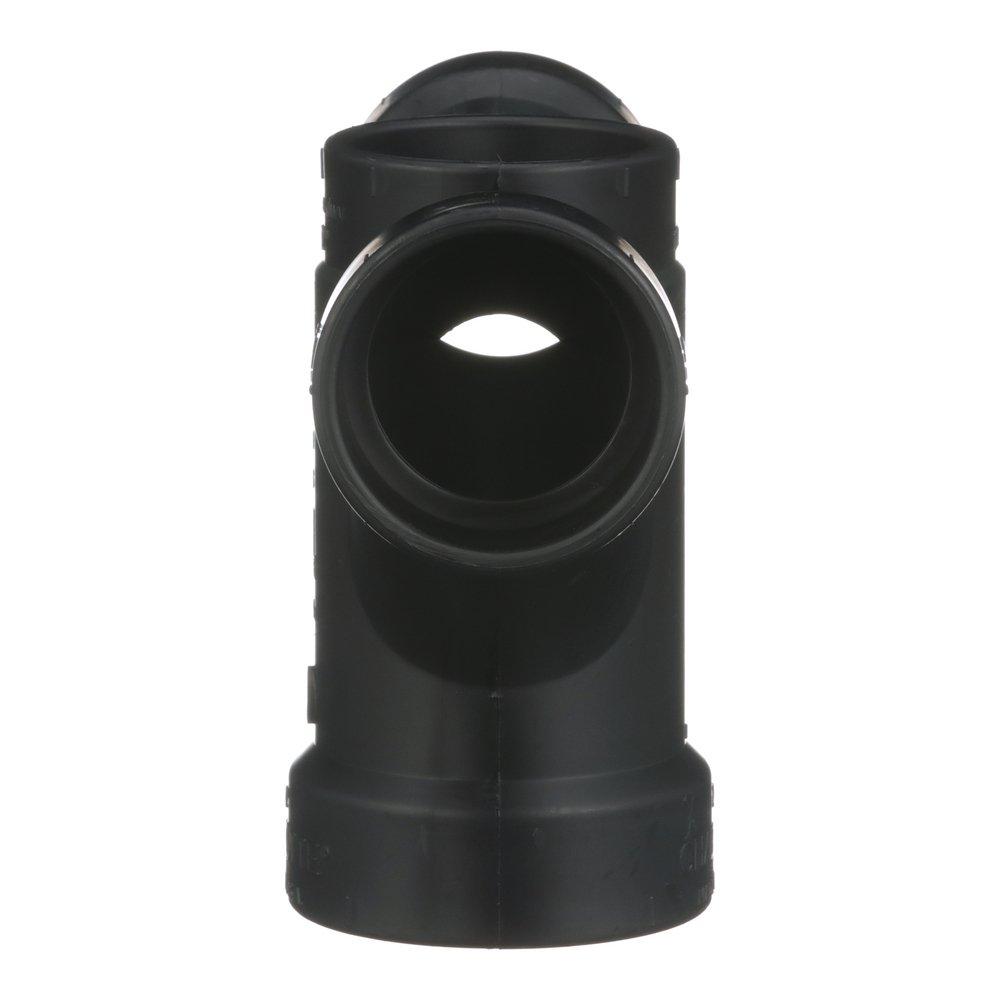 Black ABS DWV Double Fixture Tee 