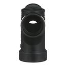Black ABS DWV Double Fixture Tee 