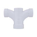 White PVC DWV Double Fixture Fitting 