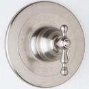 Pressure Balancing Concealed Bath or Shower Mixer with Single Cross Handle in Satin Nickel (Less Diverter)