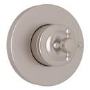 ROHL&reg; Satin Nickel Volume Control Valve Trim with Single Cross Handle 