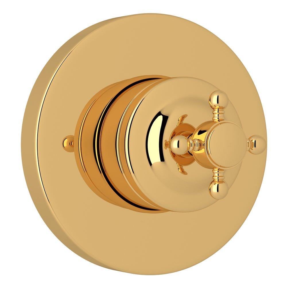 ROHL&reg; Italian Brass Volume Control Valve Trim with Single Cross Handle 