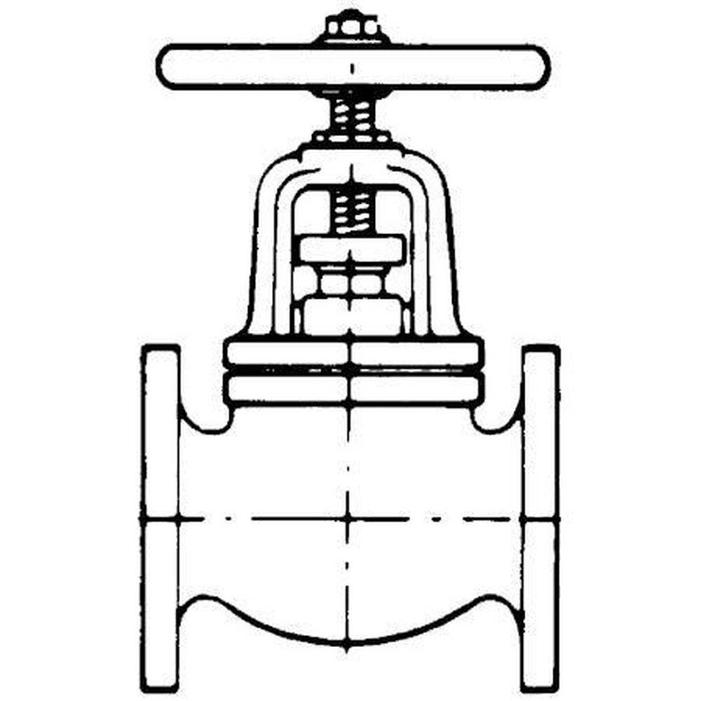 Cast Iron Flanged Outside Globe Valve 