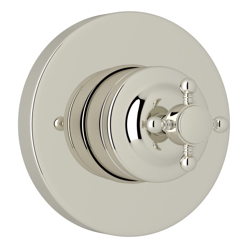 ROHL&reg; Polished Nickel Volume Control Valve Trim with Single Cross Handle 