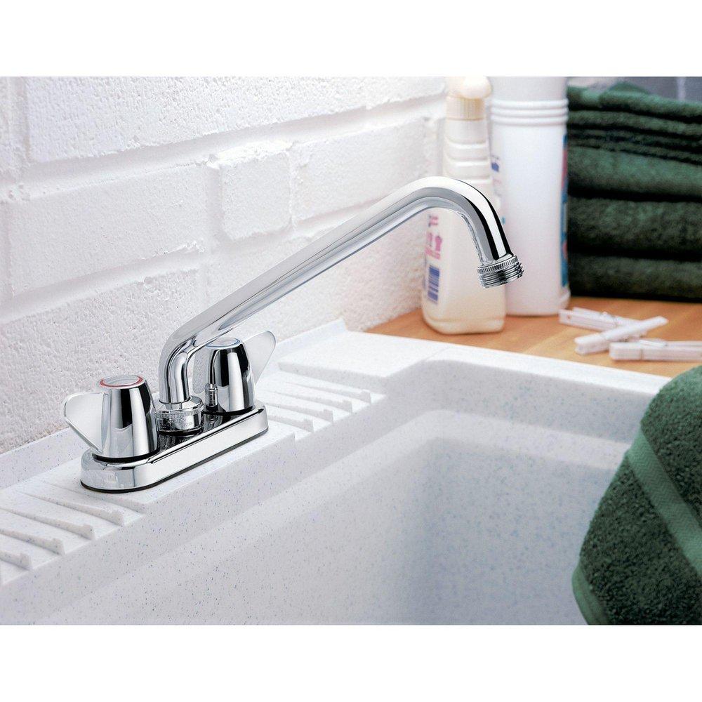 Cleveland Faucet Group Chrome Two Lever Handle Laundry Faucet 