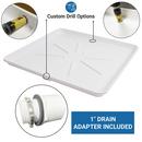 Benjamin Manufacturing White Matte Plastic Washing Machine Pan 