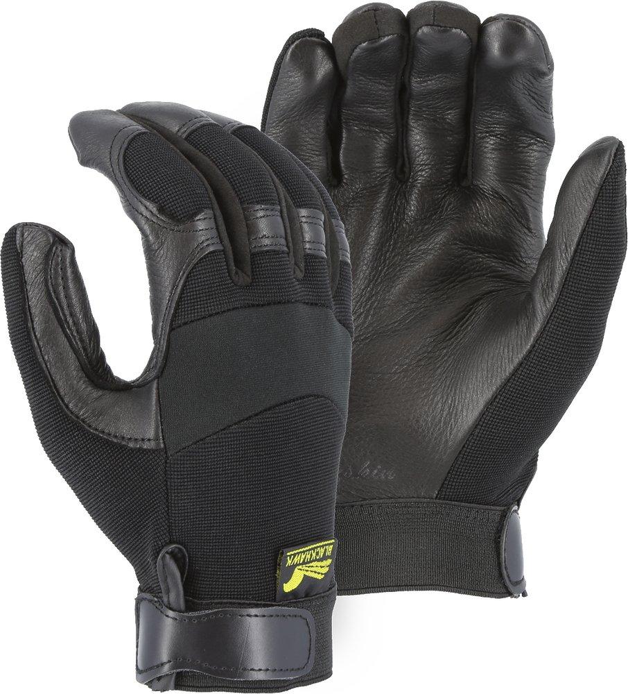 Majestic Glove Black Deerskin Mechanic&rsquo;s Glove in Black 
