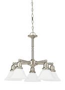 Seagull Lighting Brushed Nickel 100 W 5-Light Medium Chandelier 