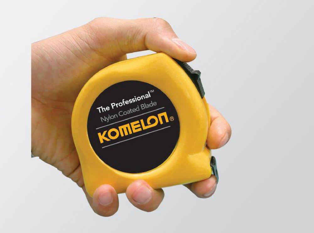 Komelon USA Yellow 1 in. Case Steel Power Tape 