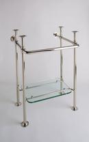 2863WH Basin in Polished Chrome Console Leg
