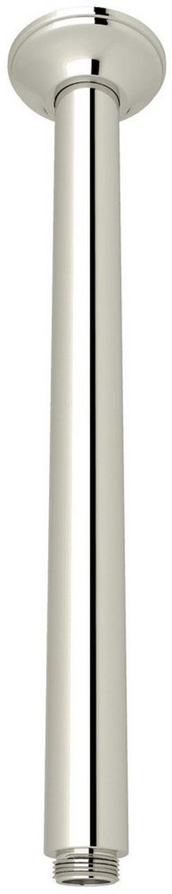 12-5/8 in. Ceiling Mount Shower Arm in Polished Nickel